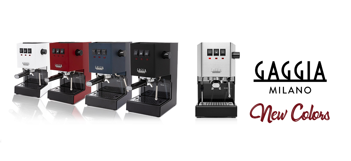 Sensationelle neue Farben für die Gaggia New Classic