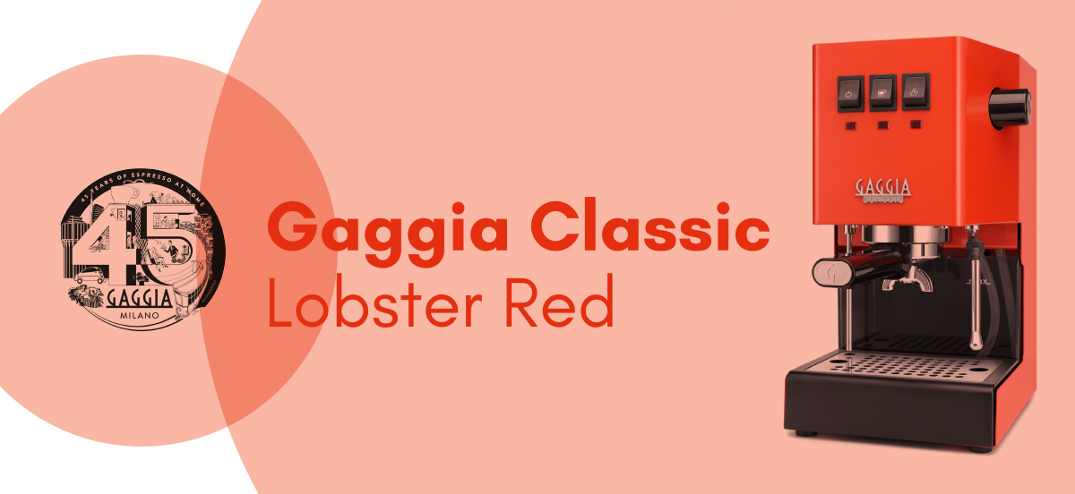 Caffè Italia präsentiert die neue Gaggia Classic Lobster Red