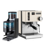 Rancilio Silvia V6 Weiß & Rancilio Rocky D Schwarz
