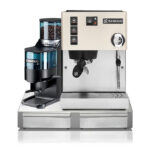 Rancilio Silvia V6 Weiß & Rancilio Rocky D Schwarz & Rancilio Basis BS50